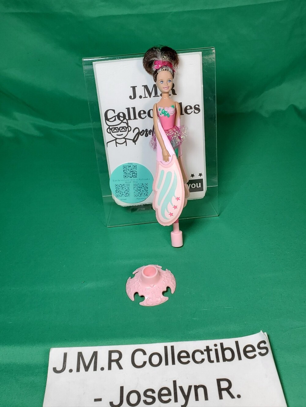 1990s Galoob Sky Dancers Flying Fairy Doll | Pink & Green | No Launcher